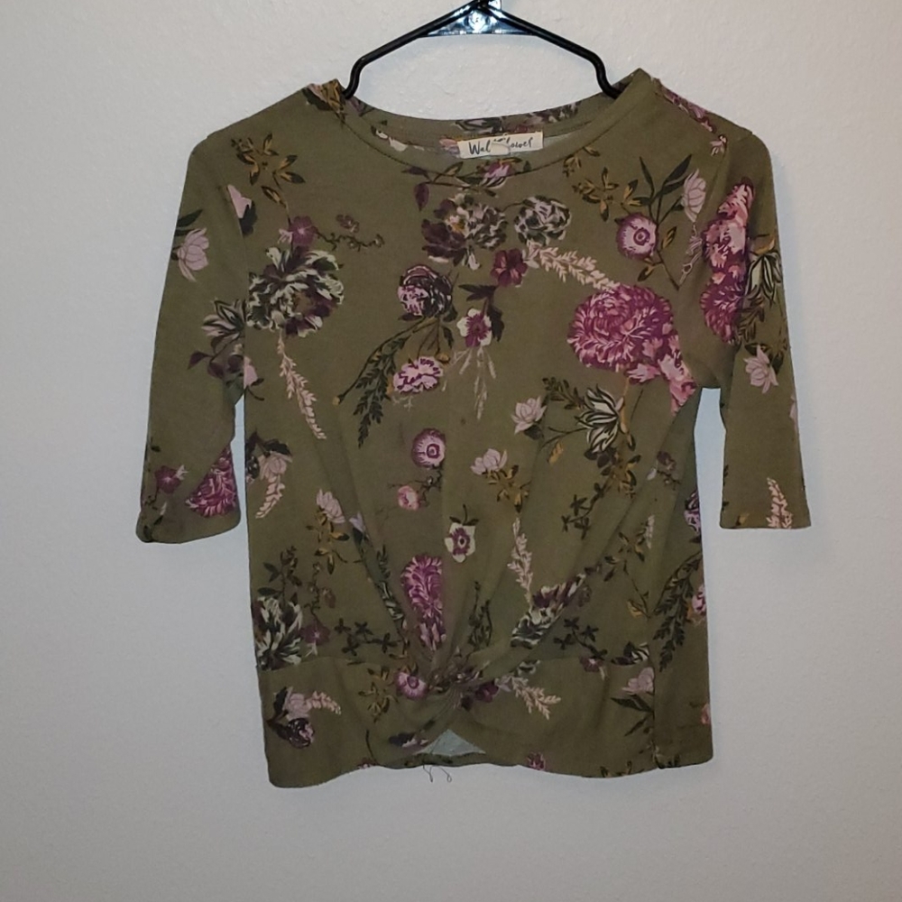 Juniors cinch front top